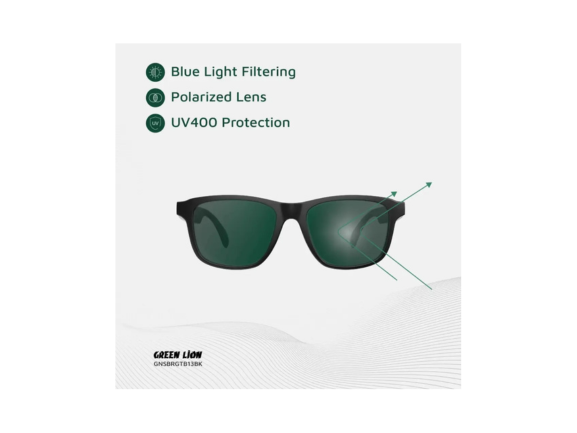 Green Lion Sydney Smart Glasses - Black | Same-Day Delivery Qatar Green Lion Sydney Smart Glasses - Black | Same-Day Delivery Qatar